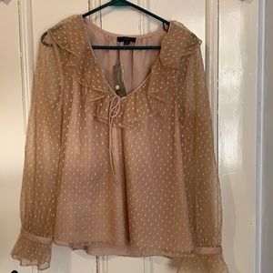 Dusty Rose/Tan colored NWT a blouse